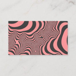 Faded roze Zebrastripes Visitekaartje