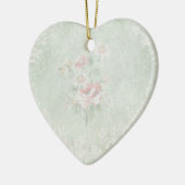 Faded Rozen Shabby  ontwerp Keramisch Ornament (Links)