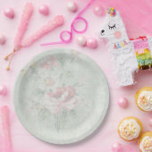 Faded Rozen Shabby  ontwerp Papieren Bordje (Feest)