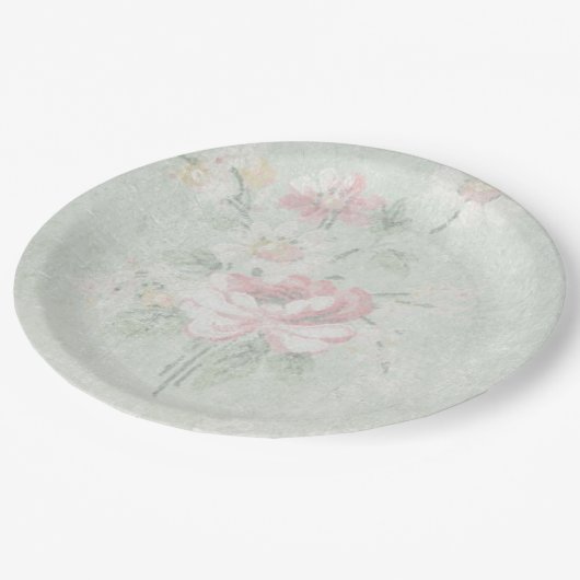 Faded Rozen Shabby  ontwerp Papieren Bordje (Gekanteld)