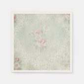 Faded Rozen Shabby  ontwerp Servet (Voorkant)