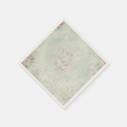 Faded Rozen Shabby  ontwerp Servet (Hoek)