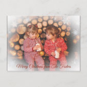 Faded Snowflake-reeks - Kerstmis Briefkaart (Voorkant)