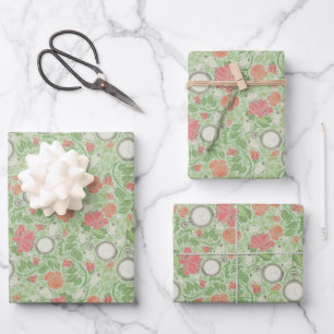 Faded  Steampunk Clockwork Pocket Watch Inpakpapier Vel