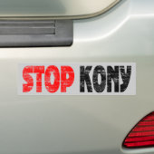 Faded Stop Kony-Bumpersticker Bumpersticker (Op auto)