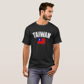 Faded Taiwanese Flag Distressed Flag Of Taiwan Ret T-shirt (Voorkant volledig)