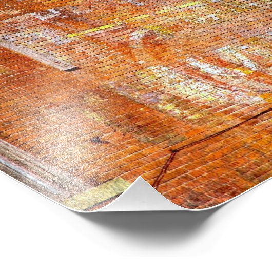 Faded verf, Fort Madison, Iowa Foto Afdruk (Hoek)