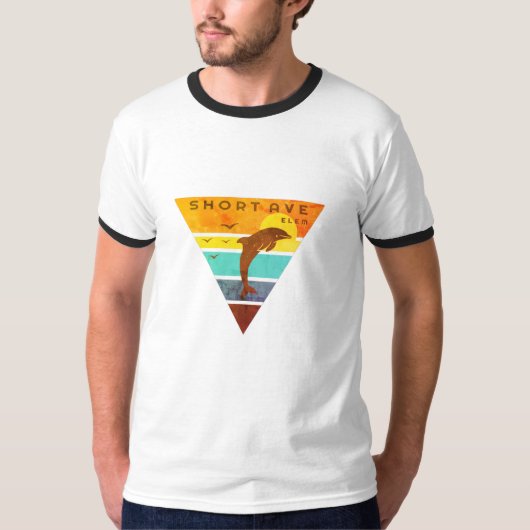 Faded Vintage Ringer T-Shirt (Voorkant)