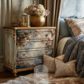 Faded Whispers Romantisch Roos Shabby Chic Portrai Tissuepapier