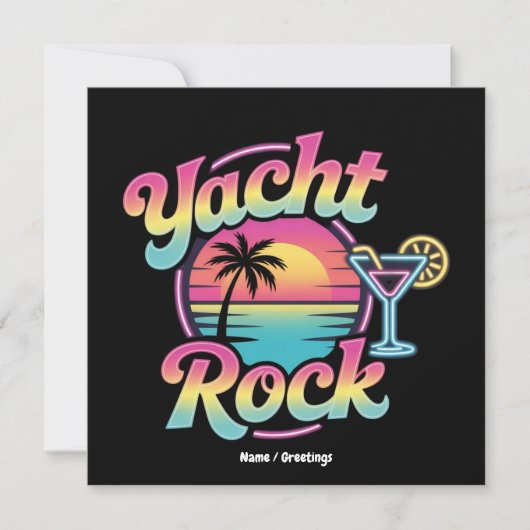 Faded Yacht Rock Boat Party – Smooth Sounds & Coas Kaart (Voorkant)