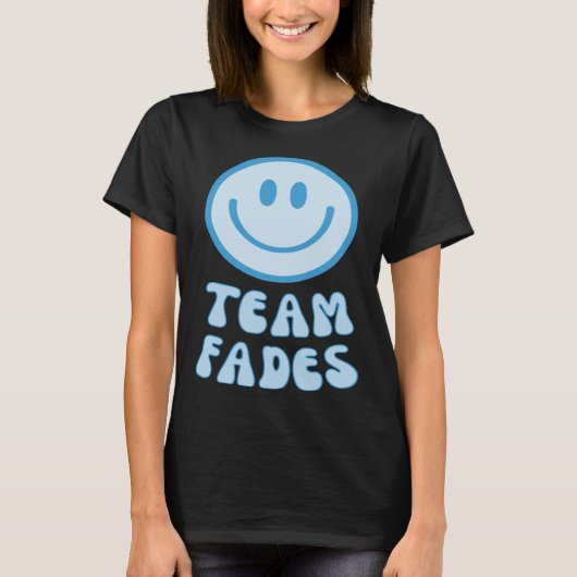 Fades or Braids Gender Reveal Retro Team Fades T-shirt (Voorkant)