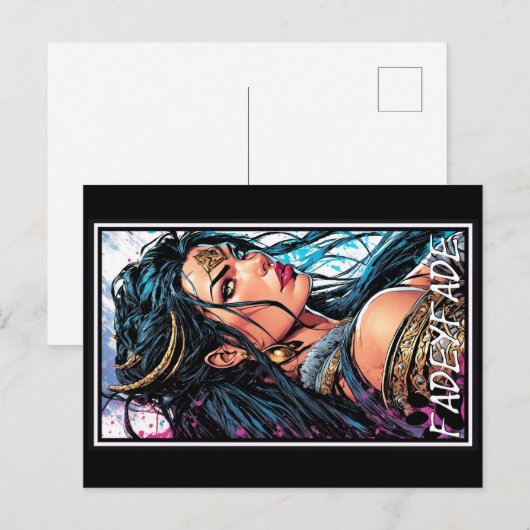 Fadey Barbarian Comic Style 02 Briefkaart (Voorkant / Achterkant)