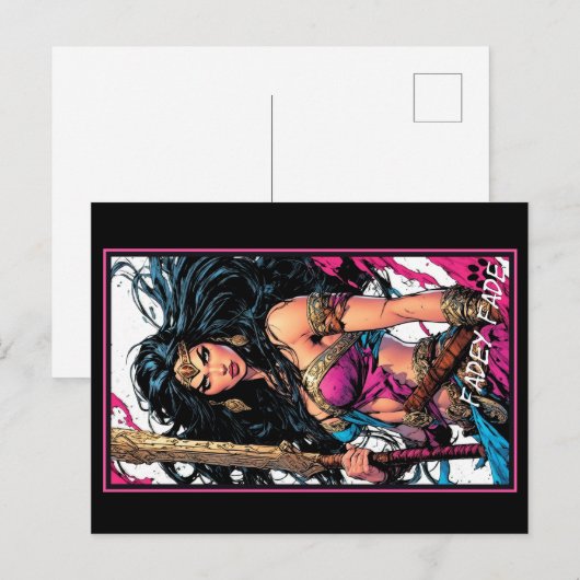 Fadey Barbarian Comic Style 03 Briefkaart (Voorkant / Achterkant)