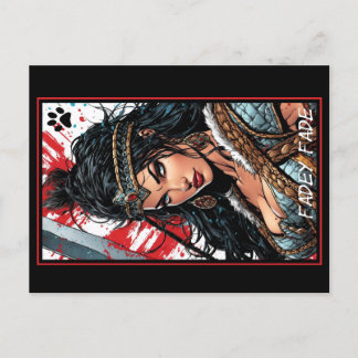 Fadey Barbarian Comic Style 04 Briefkaart