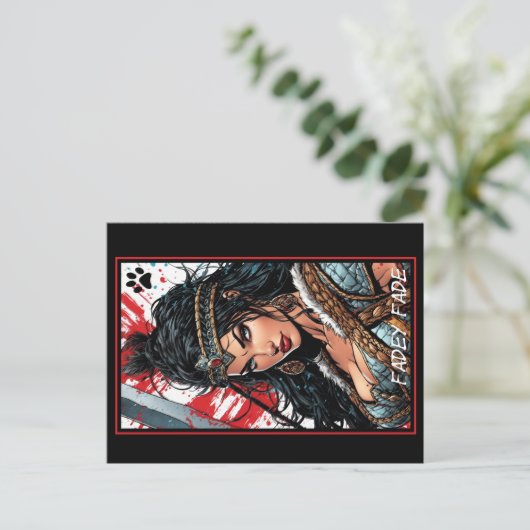 Fadey Barbarian Comic Style 04 Briefkaart (Staand voorkant)