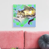Fading Cheshire Cat Canvas Afdruk (Insitu (Woonkamer))