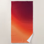 Fading Embers - Warm Abstract Fluid Art Strandlaken (Voorkant)