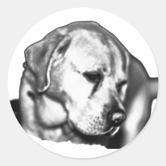 fading gaze ronde sticker (Voorkant)