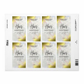 Fading Gold en Opal Glitter Hair Product Labels (Full Sheet)