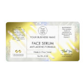 Fading Gold Hair Face Serum Label (Voorkant)