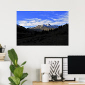 Fading Light on the Rocky Mountains Poster (Thuiskantoor)