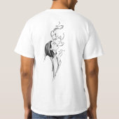 Fading Love beroemd gemaakt door Smoke Kiss Sketch T-shirt (Achterkant)