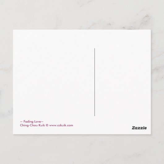 Fading Love - Briefkaart (Achterkant)