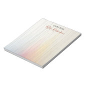 Fading Multicolor Line Grid Custom Teacher Gift Notitieblok (Linkerzijde)