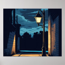 Fading Streetlamp poster