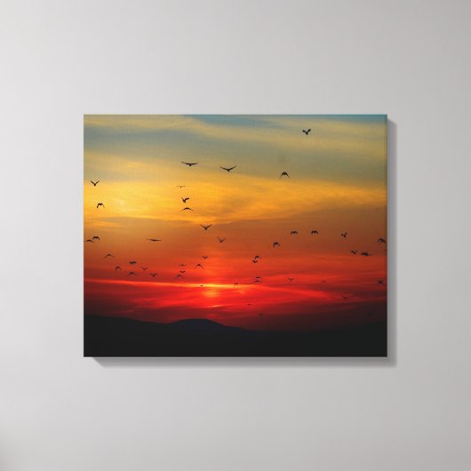 Fading Sunset Canvas Afdruk (Voorkant)