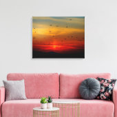 Fading Sunset Canvas Afdruk (Insitu (Woonkamer))