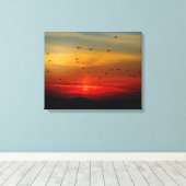Fading Sunset Canvas Afdruk (Insitu (Houten vloer))