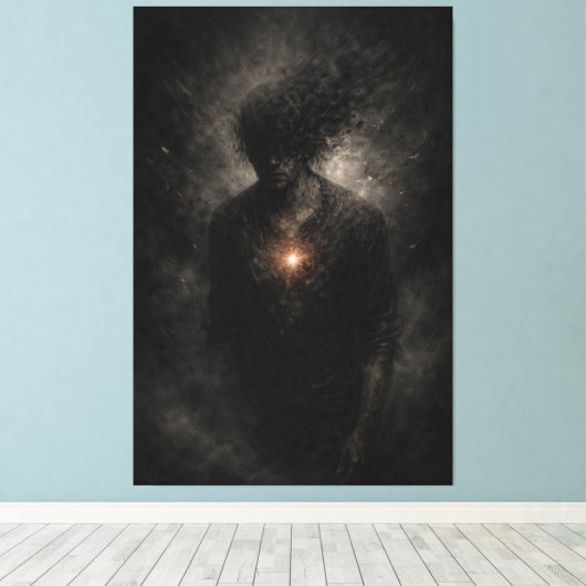 Fading Within – Silent Resistance Canvas Print (Insitu (Houten vloer))