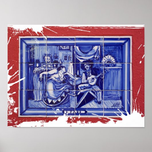 Fado, Portugese volkskunst Poster (Voorkant)