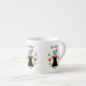 Fado-vrouwzanger met Portugese caravel-schepen Espresso Kop (Voorkant rechts)