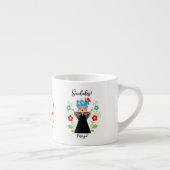 Fado-vrouwzanger met Portugese caravel-schepen Espresso Kop (Rechts)