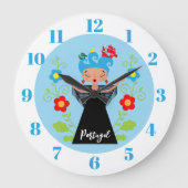 Fado-vrouwzanger met Portugese caravel-schepen Grote Klok (Voorkant)