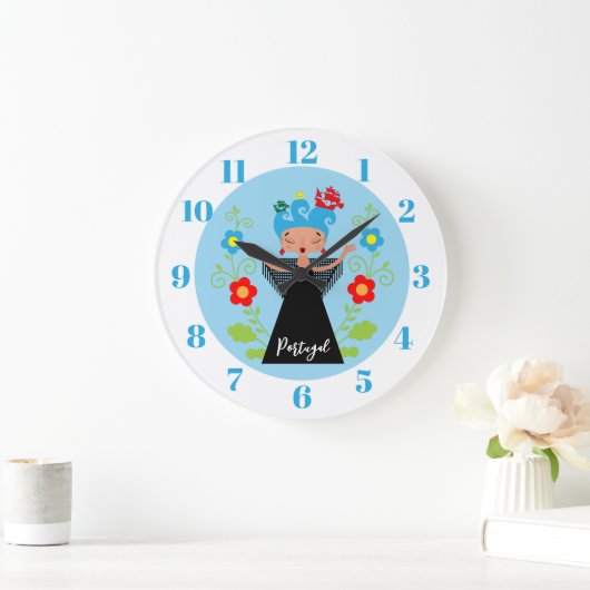 Fado-vrouwzanger met Portugese caravel-schepen Grote Klok (Huis)