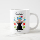 Fado-vrouwzanger met Portugese caravel-schepen Grote Koffiekop (Rechts)