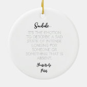 Fado-vrouwzanger met Portugese caravel-schepen Keramisch Ornament (Achterkant)