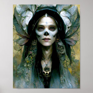 Fae Death Dark Fantasy Art Poster
