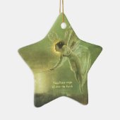 Fae - Fairy Angle Star shape Kerstannemant Keramisch Ornament (Rechts)