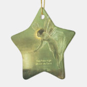 Fae - Fairy Angle Star shape Kerstannemant Keramisch Ornament (Links)