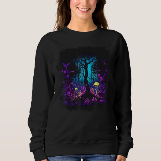 Fae Fey Gotische Emo Goblincore Esthetiek Donker W Trui (Voorkant)