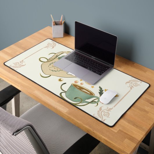 Fae geïnspireerd ontwerp, grafische kunst, theetij bureaumat (Kantoor 2)