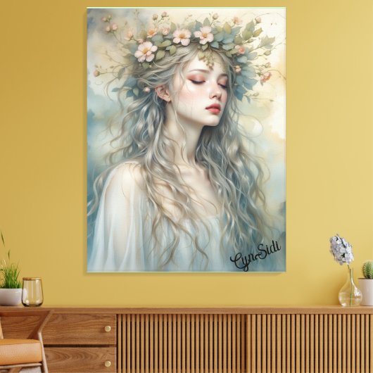 'Fae in Sunrise' Canvas Afdruk (Insitu (Woonkamer))