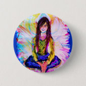 FAE MEDITATE PIN RONDE BUTTON 5,7 CM (Voorkant)