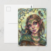Fae Messengers Briefkaart Elf Fantasy (Voorkant / Achterkant)
