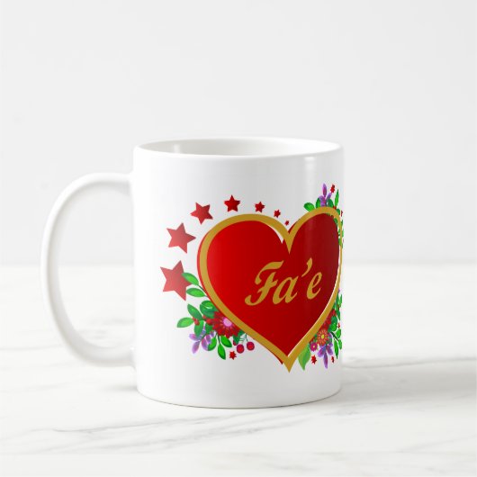 Fa'e - Moederdag - Tonga Koffiemok (Links)