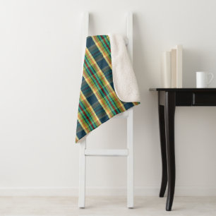 Fae Plaid FF Sherpa Deken